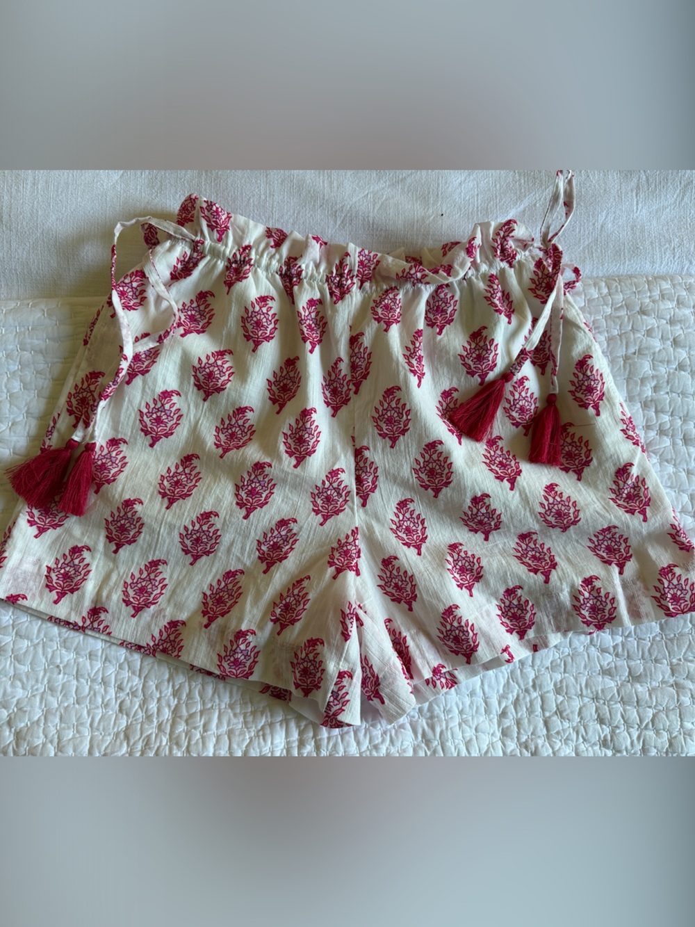 Roller Rabbit x Target pink block print shorts